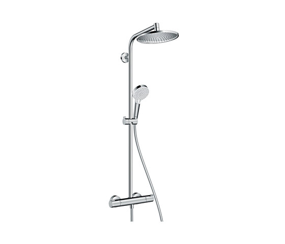 hansgrohe Crometta S 240 1jet Showerpipe termostato ducha visto Ecostat 1001 CL | Grifería para duchas | Hansgrohe
