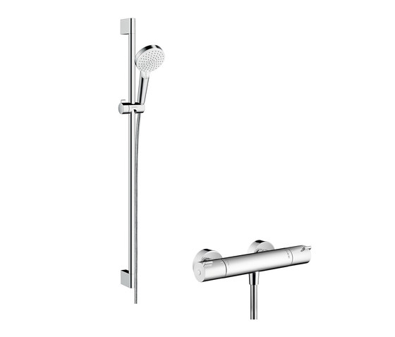 hansgrohe Ecostat 1001 CL Combi 0.90 m with Crometta Vario hand shower | Shower controls | Hansgrohe