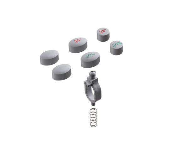 hansgrohe Push button set for Ecostat 1001 thermostatic mixer for exposed installation | Bathroom taps accessories | Hansgrohe