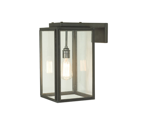 7656 Small Portico Wall Light Weathered Brass, Clear Glass | Appliques murales | Original BTC
