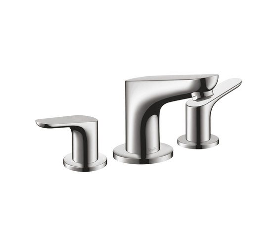 hansgrohe Focus 3-hole basin mixer 100 with pop-up waste |
