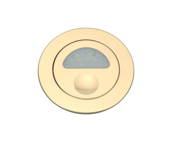 1000----Zephyr Light with Integral Bezel, gold plated | Recessed wall lights | Original BTC