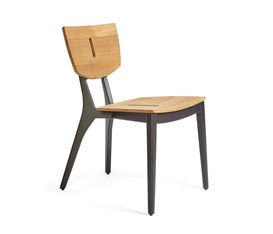DIUNA chair aluminium/teak | Chaises | Oasiq
