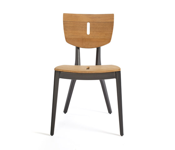 DIUNA chair aluminium/teak | Stühle | Oasiq