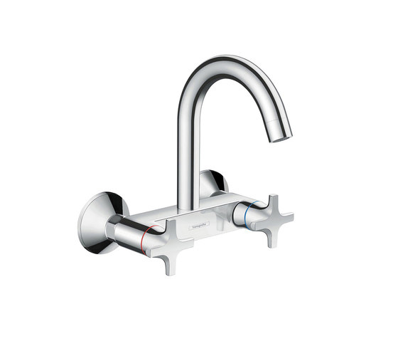 hansgrohe Logis Classic 2-handle kitchen mixer wall-mounted highspout | Kitchen taps | Hansgrohe