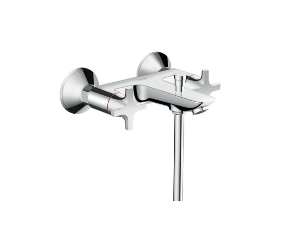 hansgrohe Logis Classic 2-handle bath mixer for exposed installation | Shower controls | Hansgrohe