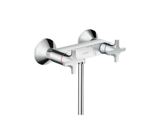 hansgrohe Logis 2-handle bath mixer for exposed installation | Shower controls | Hansgrohe