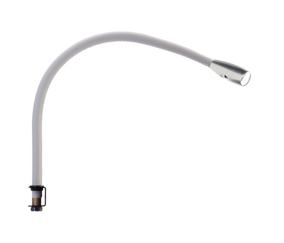 Jet Stream Surface Mount Light, clear anodised with off white leather | Wandleuchten | Original BTC