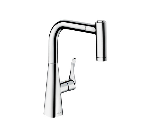 hansgrohe Metris Single lever kitchen mixer 220 with pull-out spray | Kitchen taps | Hansgrohe