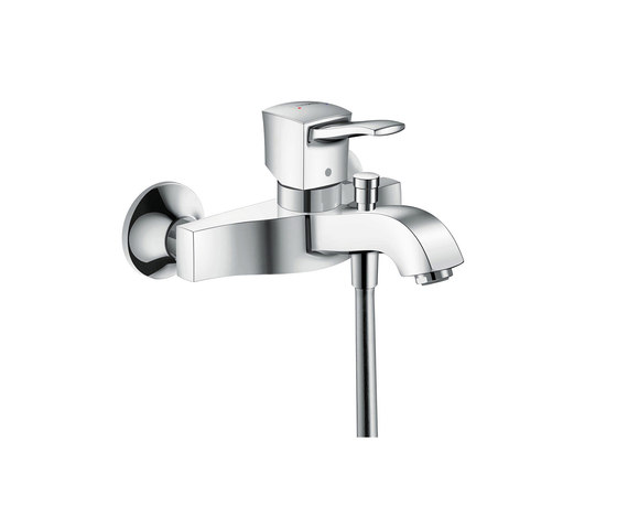 hansgrohe Metropol Classic Einhebel-Wannenmischer Aufputz mit Hebelgriff | Badewannenarmaturen | Hansgrohe