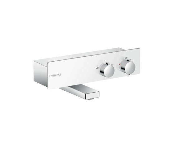 hansgrohe ShowerTablet 350 thermostatic bath mixer for exposed installation | Bath taps | Hansgrohe