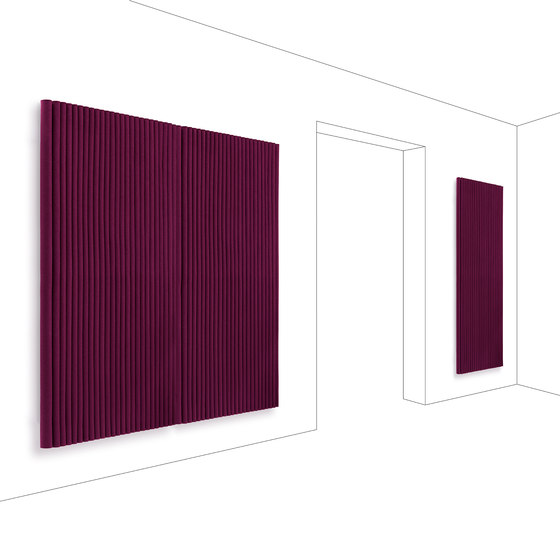 Wave wall module, upright format | Objetos fonoabsorbentes | HEY-SIGN