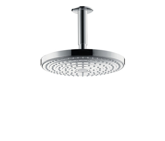 hansgrohe Raindance Select S 240 2jet overhead shower EcoSmart 9 l/min with ceiling connector 100 mm | Shower controls | Hansgrohe