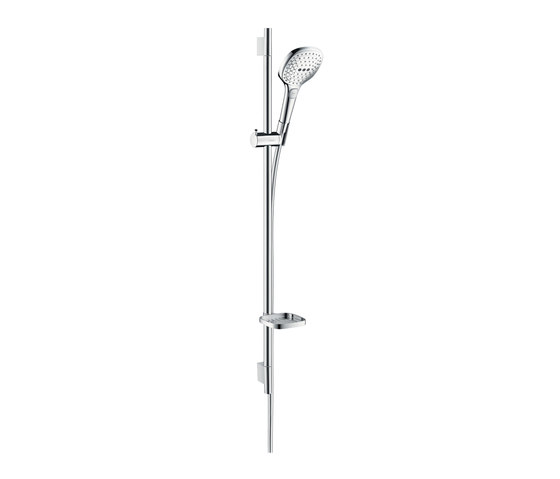 hansgrohe Raindance Select E 120 3jet hand shower/ Unica'S Puro wall bar 0.90 m set | Shower controls | Hansgrohe