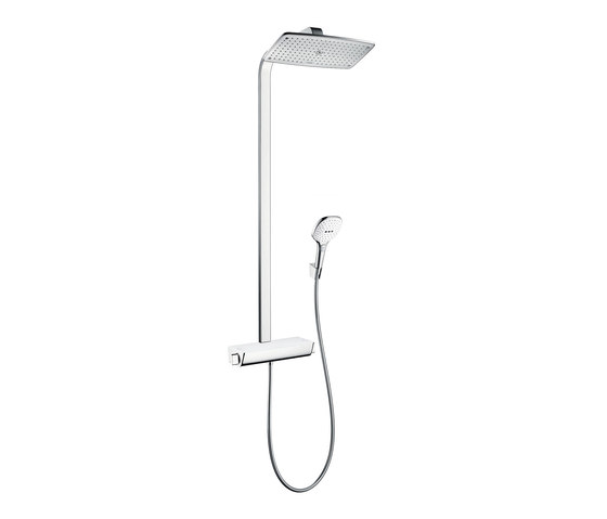 hansgrohe Raindance Select E 360 1jet Showerpipe termostato ducha visto Ecostat Select | Grifería para duchas | Hansgrohe