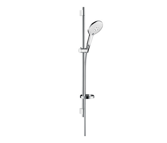 hansgrohe Raindance Select S 150 3jet hand shower/ Unica'S Puro wall bar 0.90 m set | Shower controls | Hansgrohe