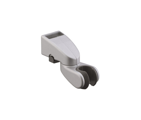 hansgrohe Support for Unica'E wall bar (satinchrome) | Bathroom taps accessories | Hansgrohe