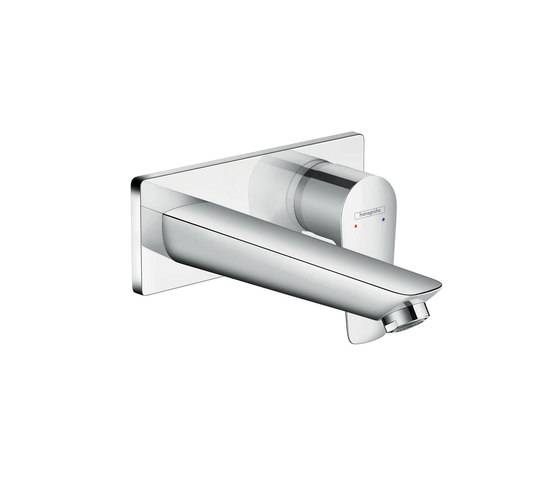 hansgrohe Talis E Single lever basin mixer for concealed installation with spout 165 mm wall-mounted | Wash basin taps | Hansgrohe