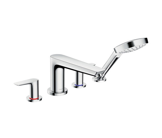hansgrohe Talis E 4-hole rim mounted bath mixer | Bath taps | Hansgrohe