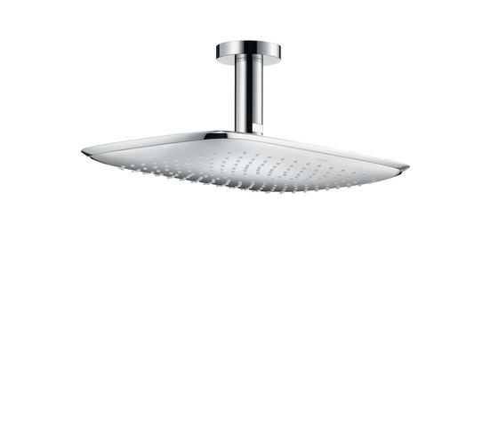 hansgrohe PuraVida 400 Air 1jet overhead shower with ceiling connector 100 mm EcoSmart 9 l/min | Shower controls | Hansgrohe