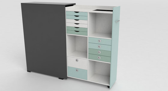 Quadro pull-out cabinet | Armadi | Cube Design