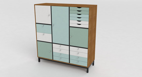 Quadro Bookcase | Armoires | Cube Design