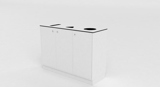 Recycling Station | Waste seperation bins | Cube Design