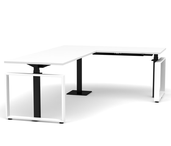 Height adjustable Corner Desk Masterlift® 4 | Tavoli contract | Inwerk