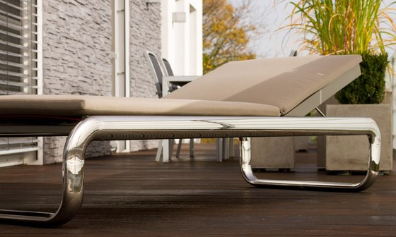 hake konzept Luxury loungers - Stainless steel standard height | Lettini giardino | Hake Konzept