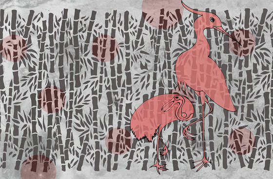 Herons with bamboo | Revêtements muraux / papiers peint | WallPepper/ Group