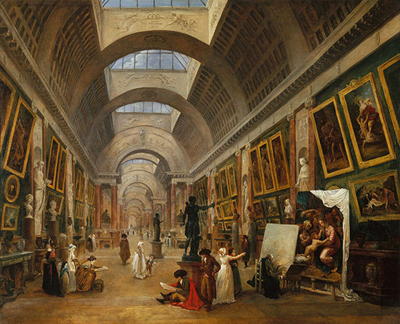 Veduta della Grande Galerie del Louvre | Carta parati / tappezzeria | WallPepper/ Group