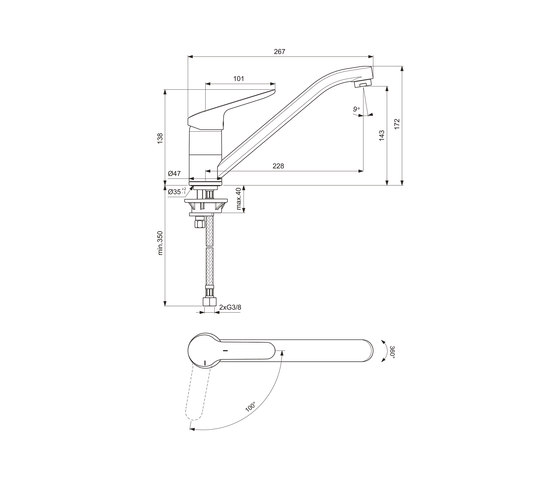 Ceraflex Küchenarmatur | Kitchen taps | Ideal Standard