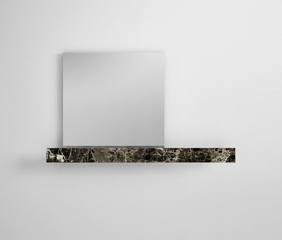 Shelf for polished edge mirror | Bath shelving | Rexa Design