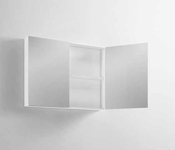 Espejo contenedores en Corian | Armarios espejo | Rexa Design