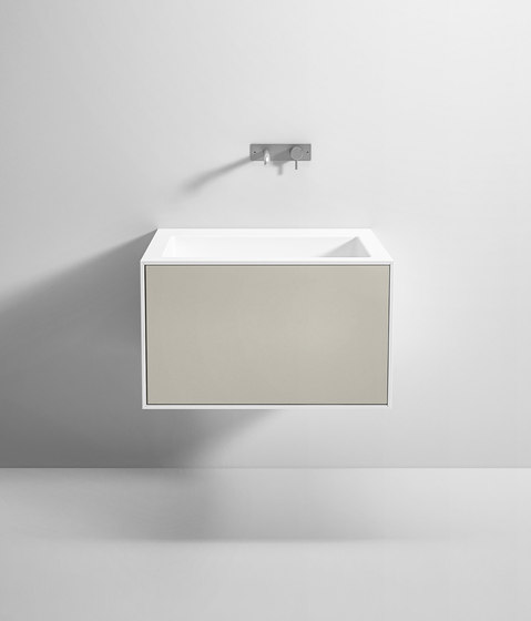 Waschtischplatten mit integriertem Becken und Schublade | Waschtischunterschränke | Rexa Design