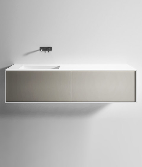 Integrated washbasin top with drawer | Vanity units | Rexa Design