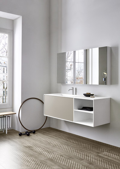 Integrated washbasin top with drawer | Vanity units | Rexa Design