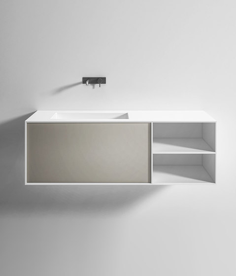 Encimera entegrada con cajón | Armarios lavabo | Rexa Design