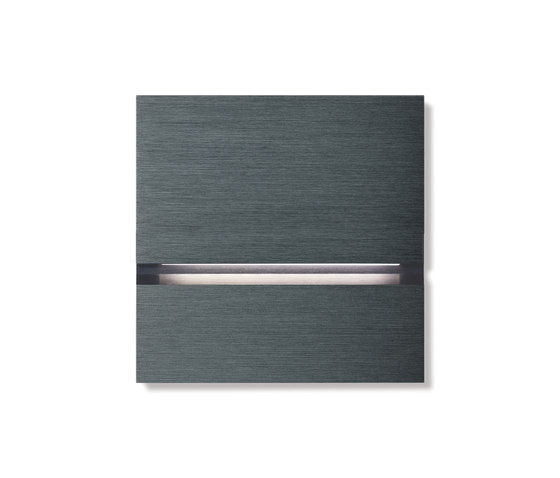 Via walkway light - brushed dark grey by Basalte | Presence detectors