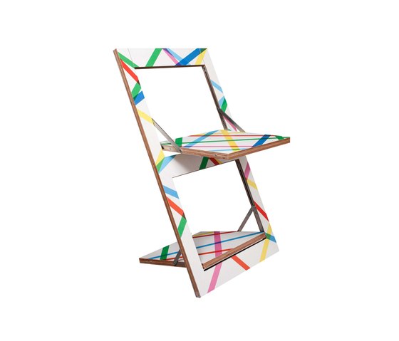 Fläpps Folding Chair | Bunte Linien | Chairs | Ambivalenz