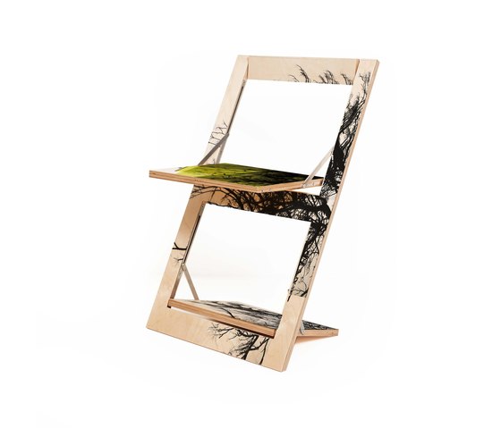 Fläpps Folding Chair | Baum/Baum Gelb | Sillas | Ambivalenz