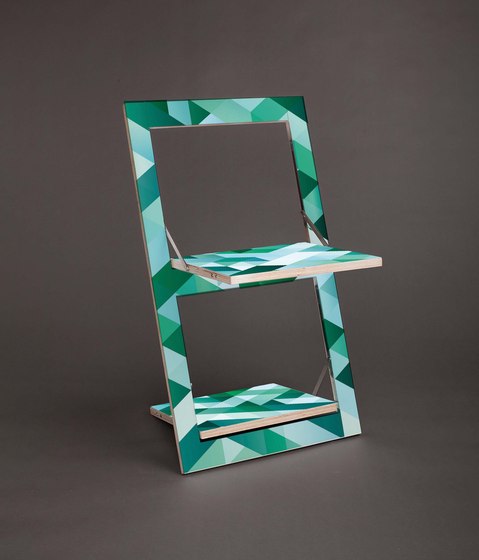 Fläpps Folding Chair | Criss Cross Green | Chairs | Ambivalenz