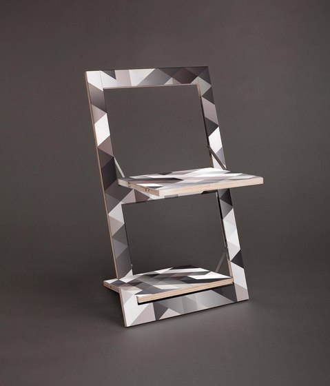Fläpps Folding Chair | Criss Cross Grey | Sedie | Ambivalenz