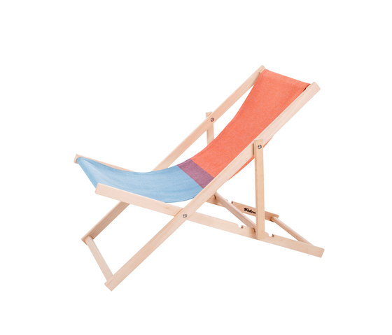 Beachchair red/blue | Bains de soleil | Weltevree
