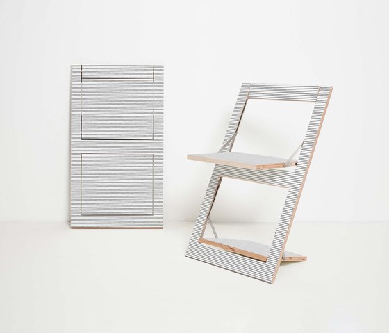 Fläpps Folding Chair | Watercolor Stripes by Kind of Style | Sillas | Ambivalenz