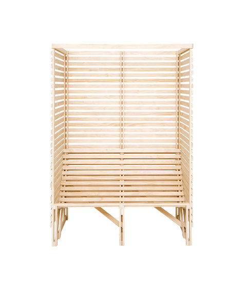 Patioset High Back 2-3 Naked | Benches | Weltevree