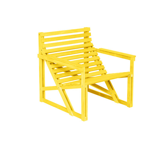 Patio Easy Chair Yellow | Sillas | Weltevree
