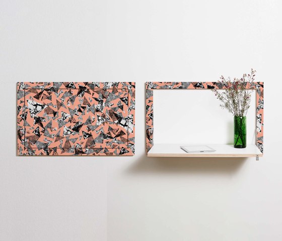 Fläpps Secretary Wall Desk | PS Collage 3 by Pattern Studio | Shelving | Ambivalenz
