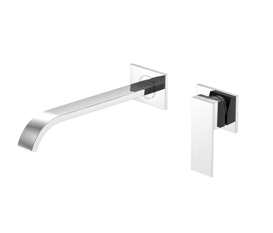135 1824 3 Wall mounted single lever basin mixer (Finish set) | Grifería para lavabos | Steinberg