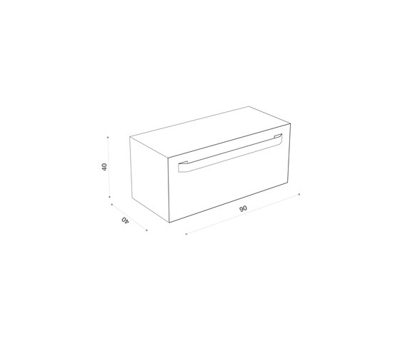 Abisso Dresser M | Armarios de baño | Atelier12
